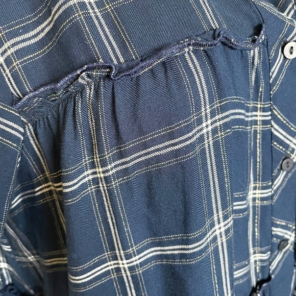 CHECKED Mini Shirt Dress 💙 - Picture 10 of 14